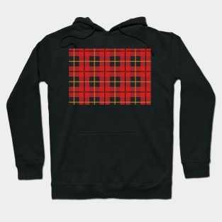 Unique Check Pattern Hoodie